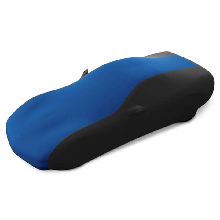 17176421 blue and black c5 corvette stretch satin car cover - west coast corvette