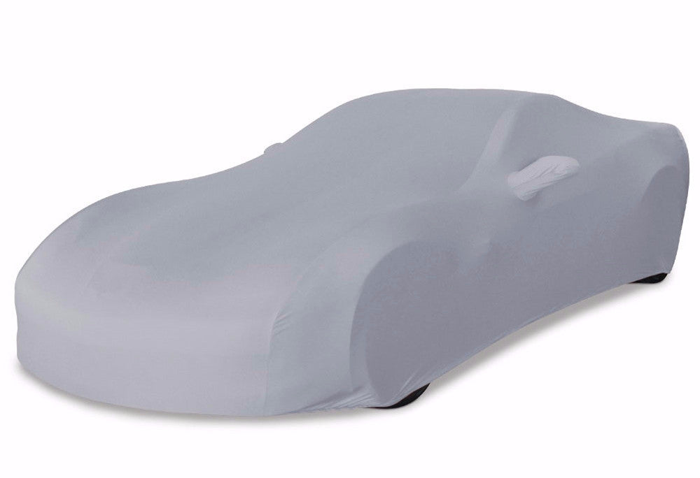 37176406 silver c6 corvette stretch satin car cover