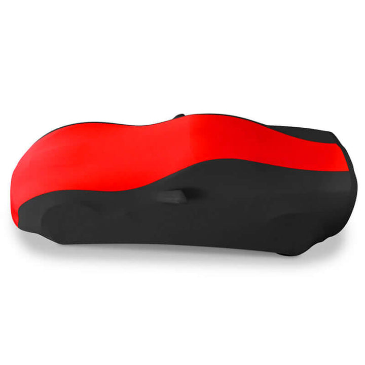 37176420 C6 Corvette Stretch Satin Car Cover Black and Red