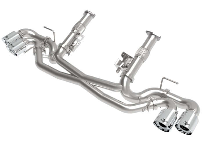 49-34127nm-p afe c8 corvette stingray muffler delete exhaust system