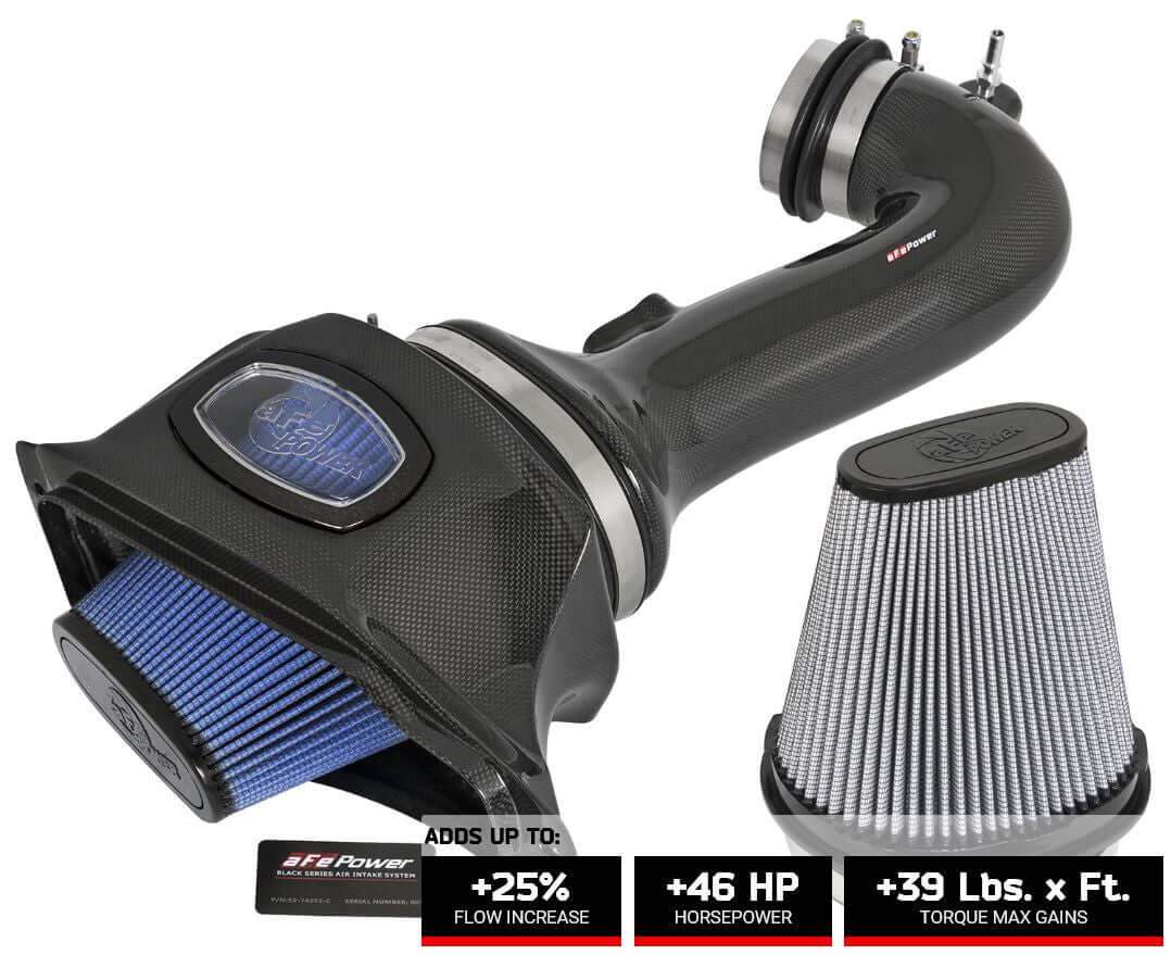 52-74202-C afe momentum carbon fiber cold air intake for the c7 corvette z06