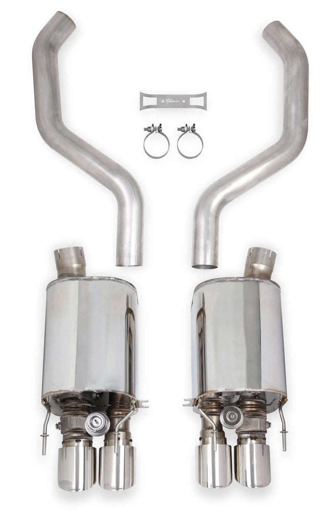 C6 Corvette Hooker BlackHeart Axle Back Exhaust - Z06
