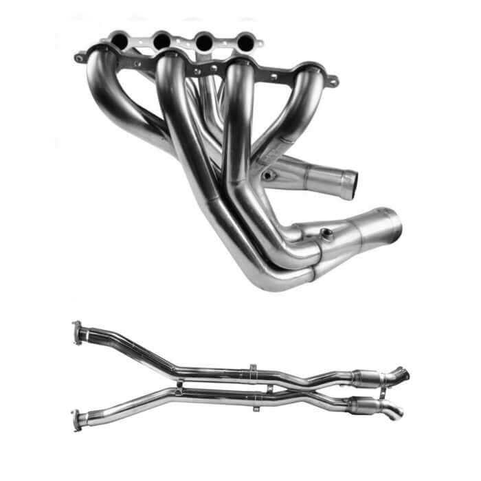 C5 Corvette Kooks Headers with Green Cats