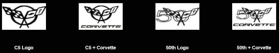C5 Corvette Etching for Windrestrictor windscreen