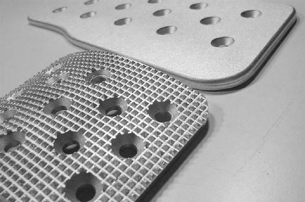 C6 Corvette Grid Finish Racing Pedals close up