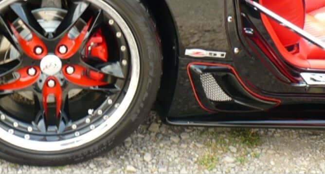 C5 corvette racemesh Z06 rear fender grilles
