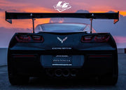 C6 Corvette LG Motorsports GT2 Rear Wing - Carbon Fiber 