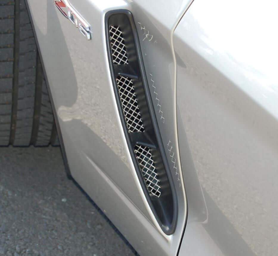 C6 Corvette Z06 Racemesh Front Fender Grilles