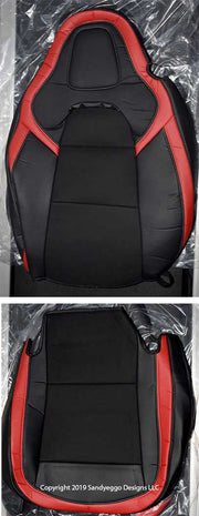 C7 Corvette Grand Sport Seat Covers Black and Red