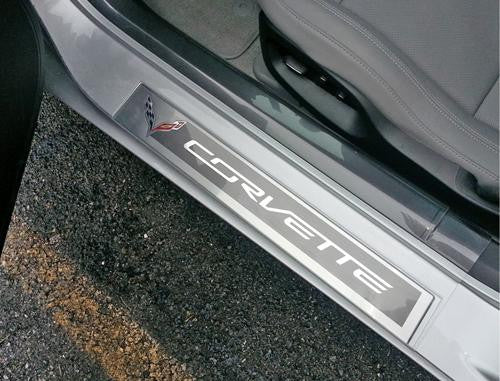 C7 Corvette West Coast Clear Door Sill Protectors