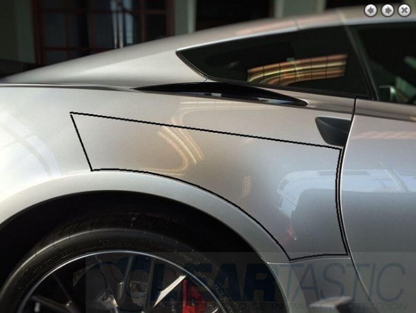 C7 Corvette Cleartastic Fender film
