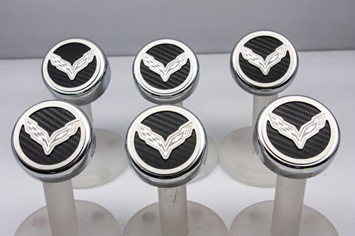 C7 Corvette Cross Flags Engine Caps