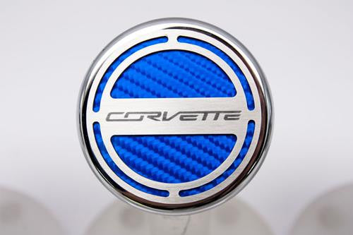 C7 Corvette Corvette Script GM Logo Engine Caps