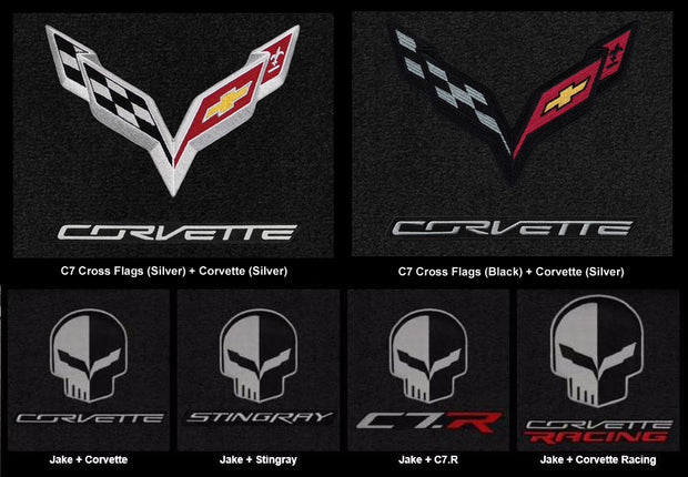 C7 Corvette Lloyd Mats Double logos