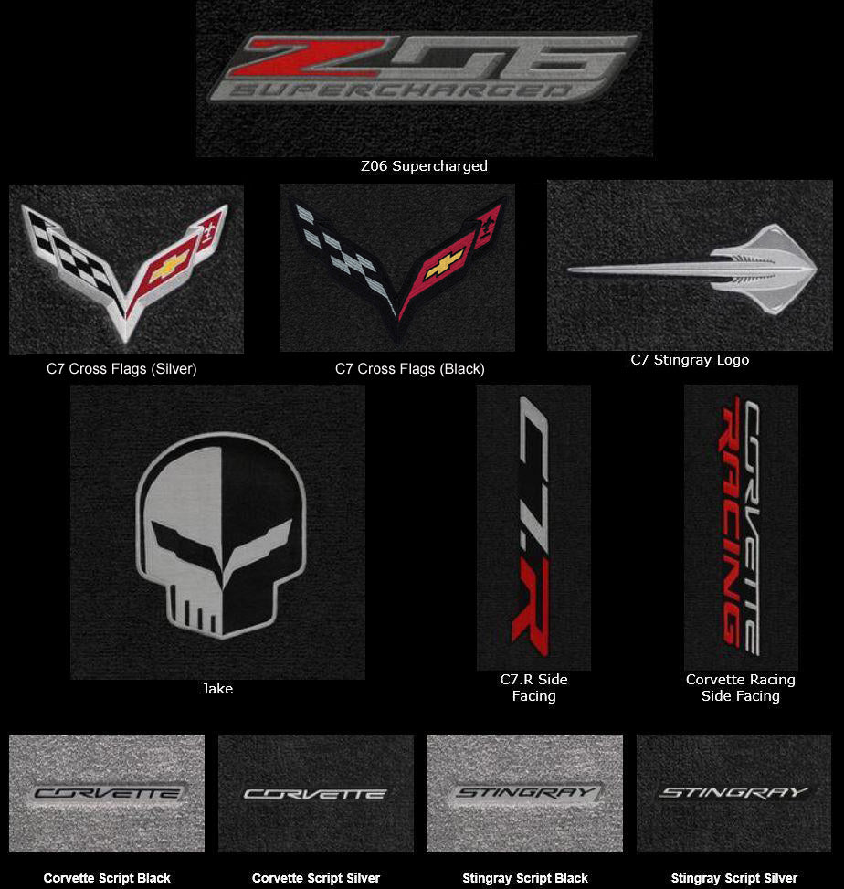 C7 Corvette Lloyds Mats Logos