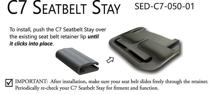 C7 Corvette Stingray Seat Belt Stay