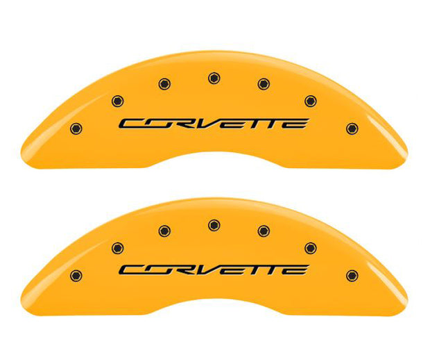 C7 Corvette Yellow Caliper Covers - MPG Caliper Covers