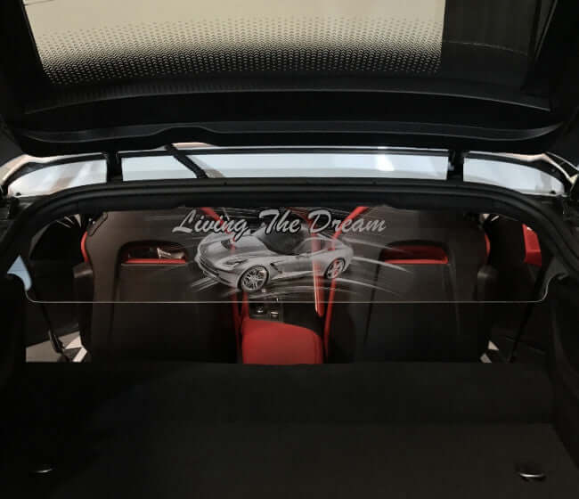 C7 Corvette coupe clear windrestrictor