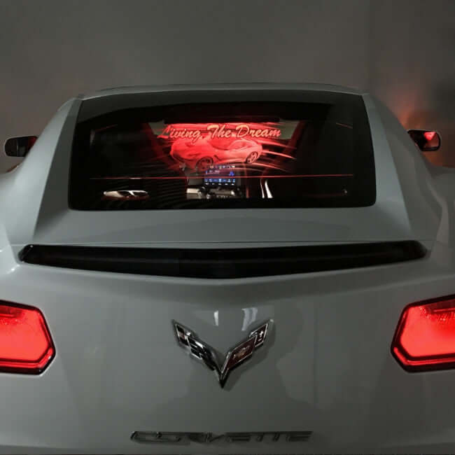 C7 corvette coupe windrestrictor show plate