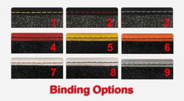 C8 Corvette Floor Mats Stitching options thread colors