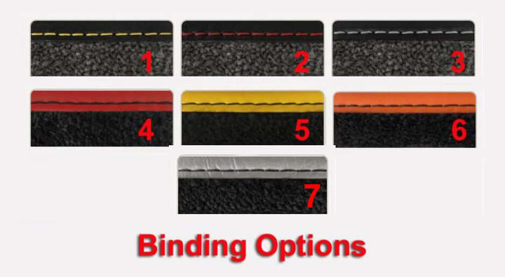 C8 Corvette Single Logo Floor Mats - stitching options