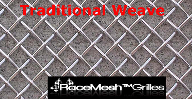 C8 Corvette Stingray Racemesh Grilles and screens traditional weave