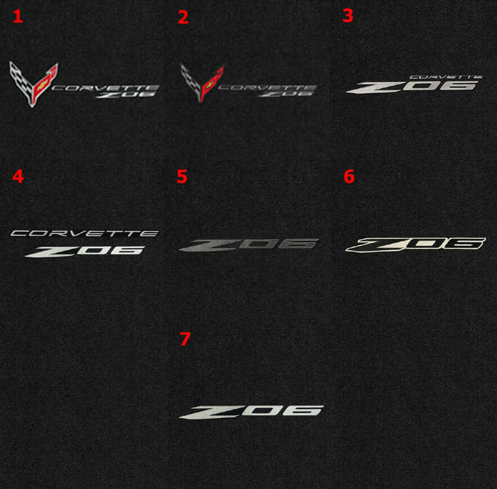 C8 Corvette Z06 Floor Mat Logos