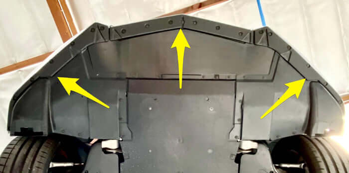 C8 Corvette front bumper protection