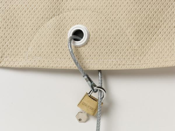 C6 Corvette car cover lock and cable