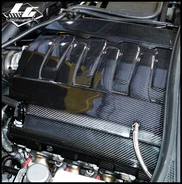 LG Motorsports C7 Corvette Coil Covers - Real Carbon Fiber