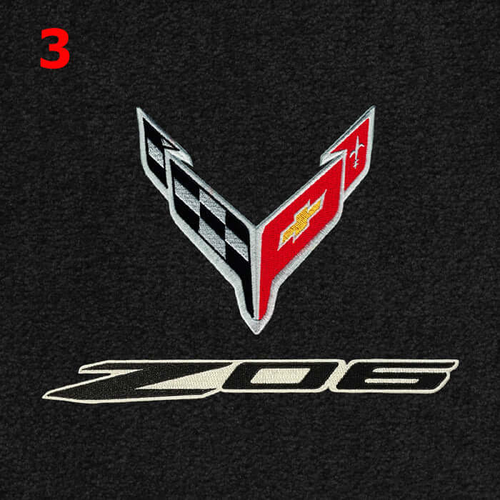 C8 Corvette Lloyd Mats Rear Cargo Mat - Double Logo - Ultimat - Z06