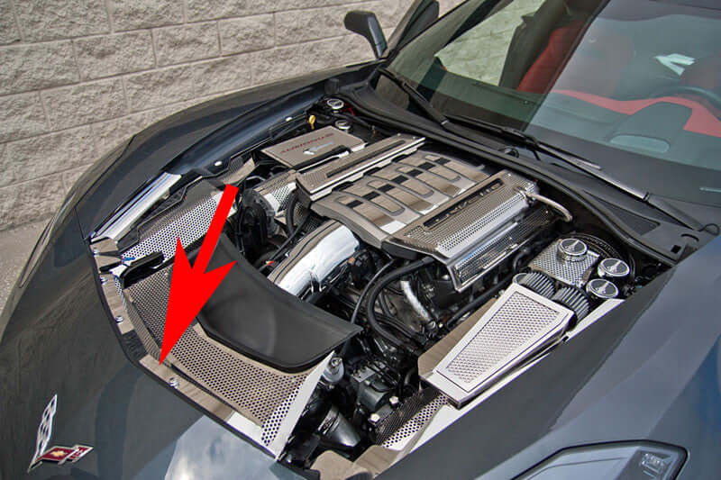 american car craft c7 corvette nose cap