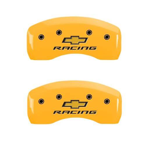 c5 corvette chevy racing caliper cover - yellow