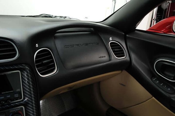c5 corvette stainless steel dash trim kit from american car craft