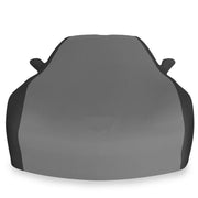 c6 corvette stretch satin car cover black and grey