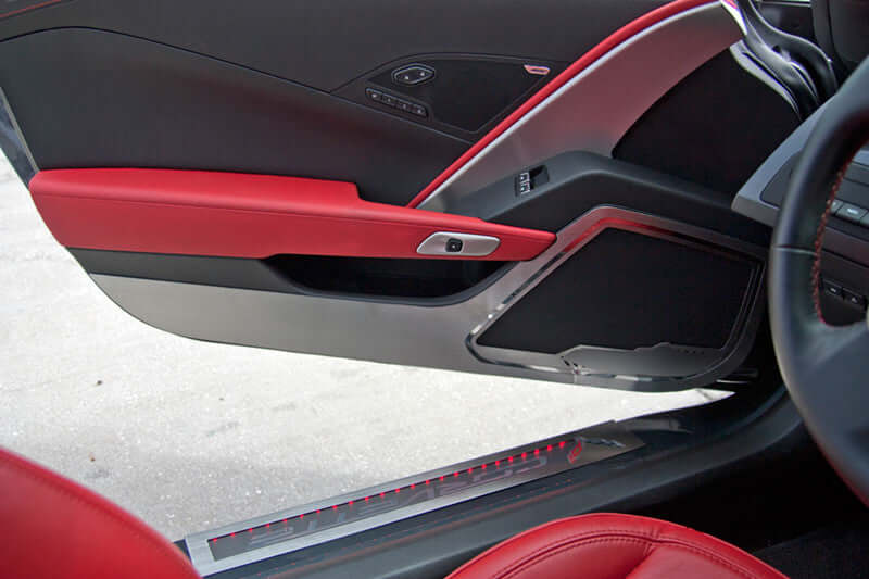 c7 Corvette door guards stainless steel