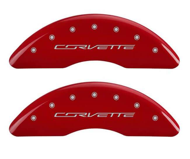 c7 corvette caliper covers - red