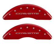 c7 corvette caliper covers - red