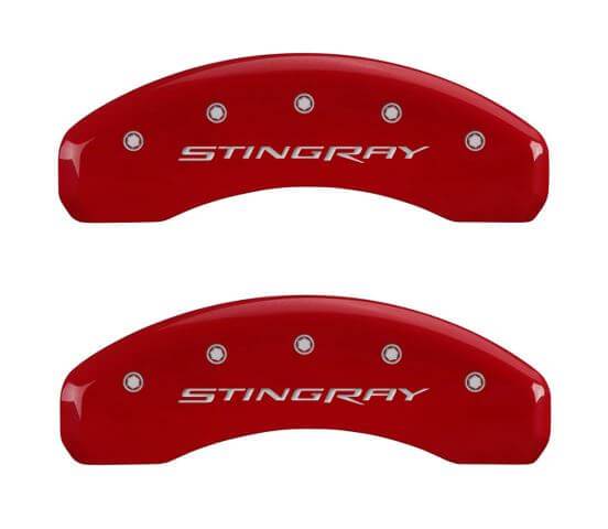 c7 corvette stingray gloss red caliper cover - rear