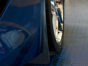 carbon fiber mud flaps for the c7 corvette stingray