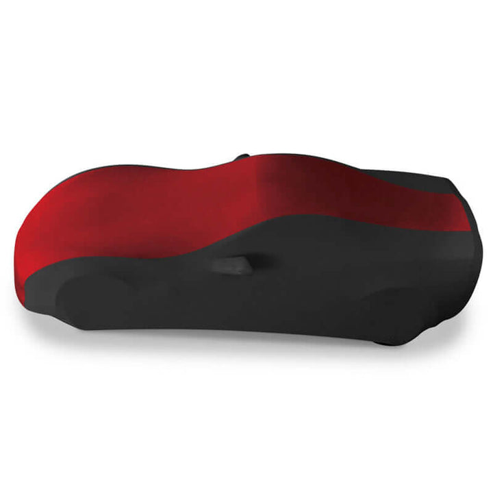 dark red and black stretch satin car cover 37176423  west coast corvette - c6 corvette