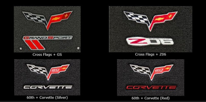 C6 Corvette Lloyd Mats Floor Mats - Double Logo - Ultimat (2008-2012)