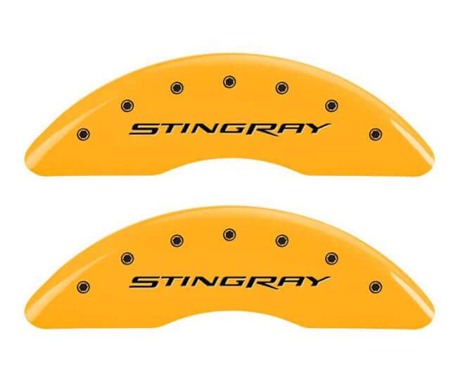 mgp c7 corvette caliper covers - stingray - yellow