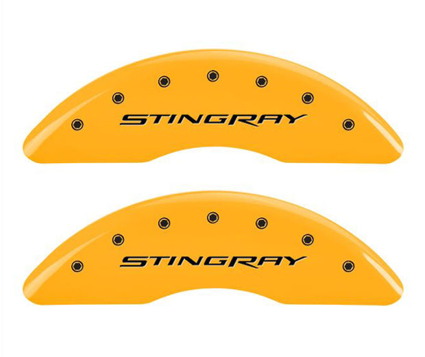 mgp c7 corvette caliper covers - stingray - yellow