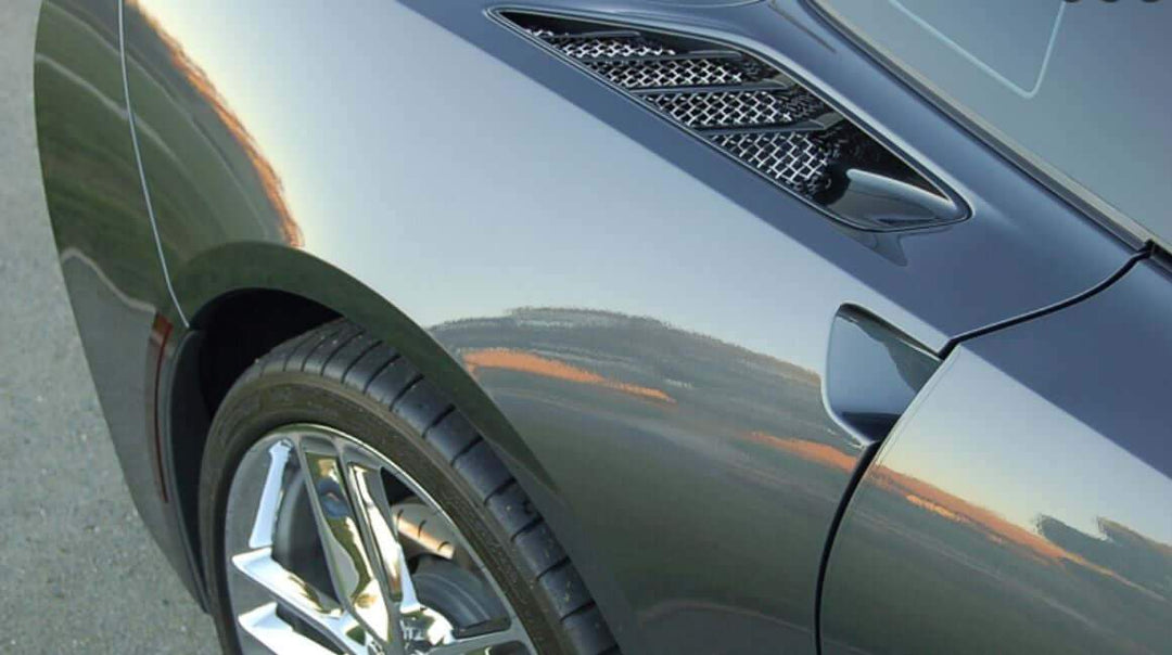 racemesh c7 corvette rear fender screens