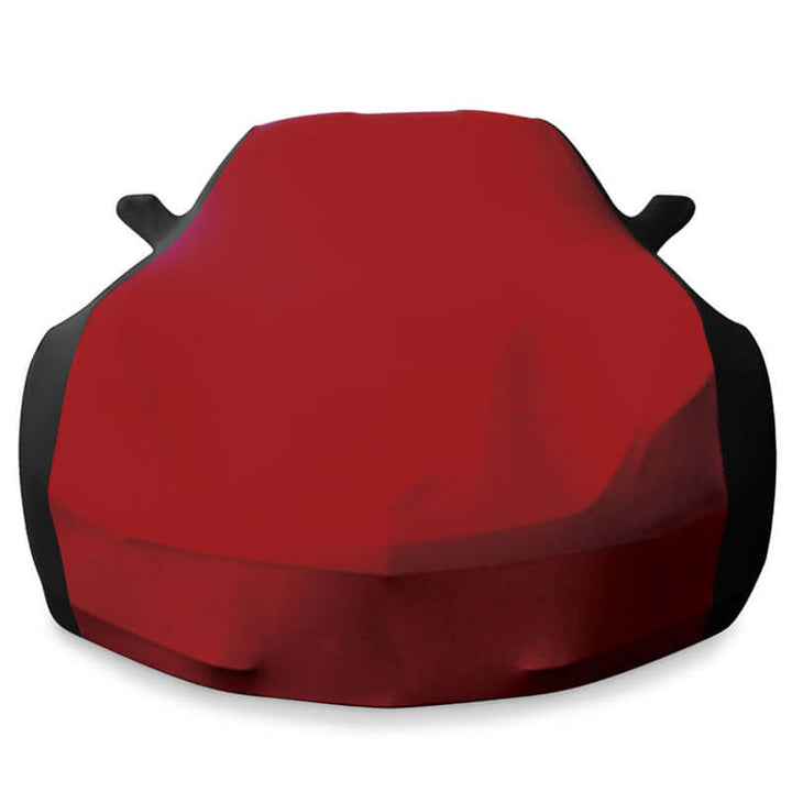 west coast corvette 27176423 dark red strech satin car cover - c7 corvette