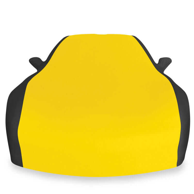 west coast corvette stretch satin car cover yellow and black